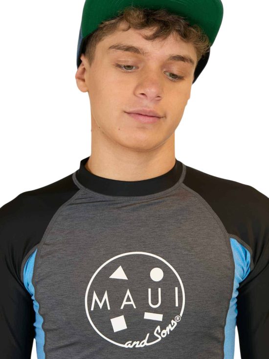 Polera Juvenil UVP 5P322-MV Liso Grey Maui - Imagen 3