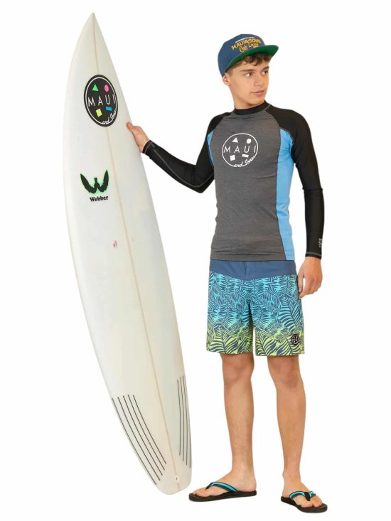 Polera Juvenil UVP 5P322-MV Liso Grey Maui - Imagen 4
