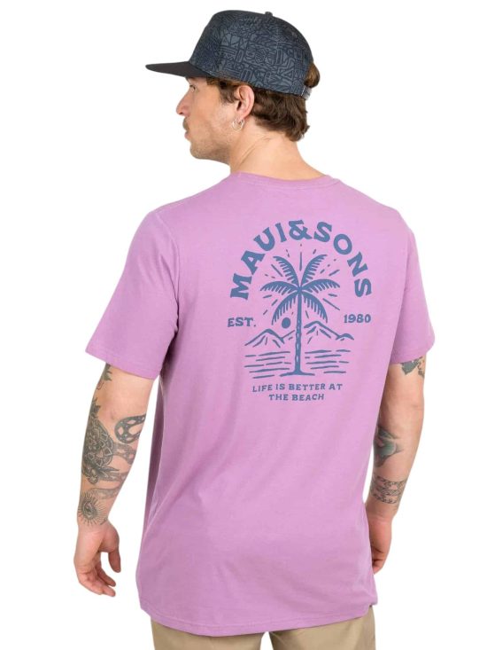 Polera MC 5P1011-MV Liso Bordeaux Maui - Imagen 2