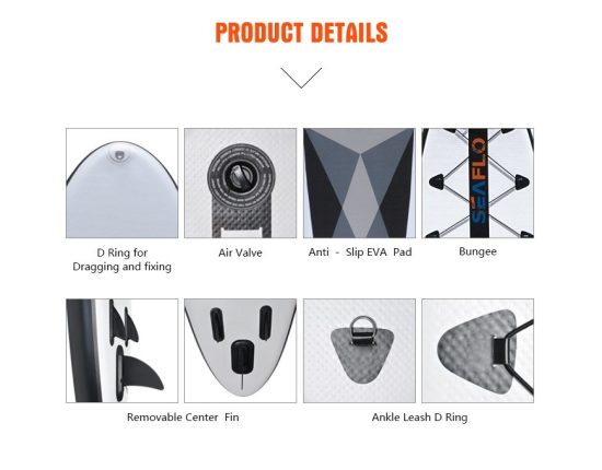 STAND UP PADDLE INFLABLE RAKI SEAFLO - Imagen 4