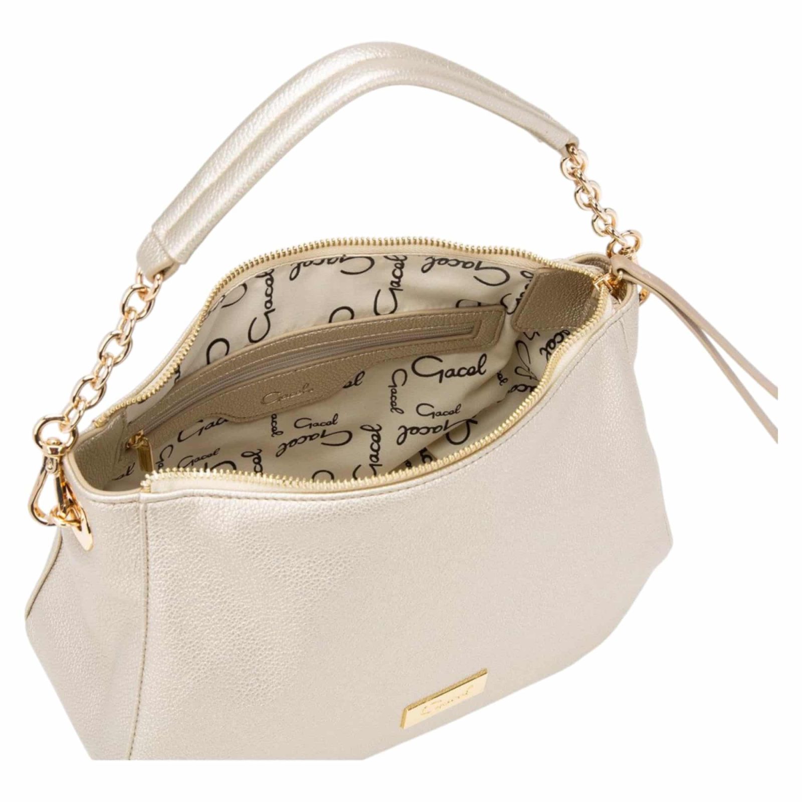Cartera Bandolera Grande CAR2987 Dorado Gacel - Imagen 5