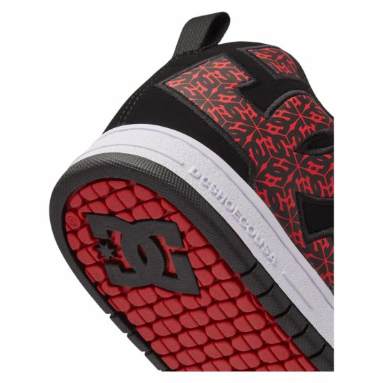 ZAPATILLA HOMBRE COUT GRAFFIK BLACK/WHITE/RED DC - Imagen 7