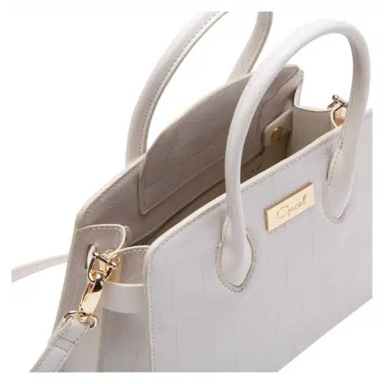 Cartera Dos Asas Pequeña off white CAR3054 Gacel - Imagen 4