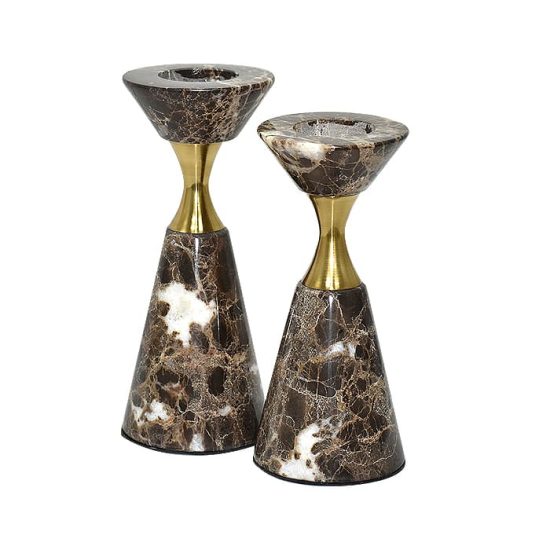 CANDELABRO BRONCE 24 CM XL MSA - Imagen 3