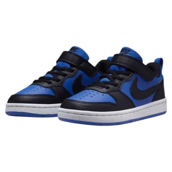 ZAPATILLA KIDS COURT BOROUGH LOW RECRAFT ROYAL/BLACK NIKE - Imagen 2