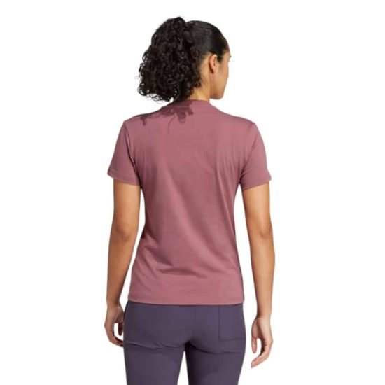 POLERA MUJER TERREX CLASSIC LOGO BURGUNDY ADIDAS - Imagen 2