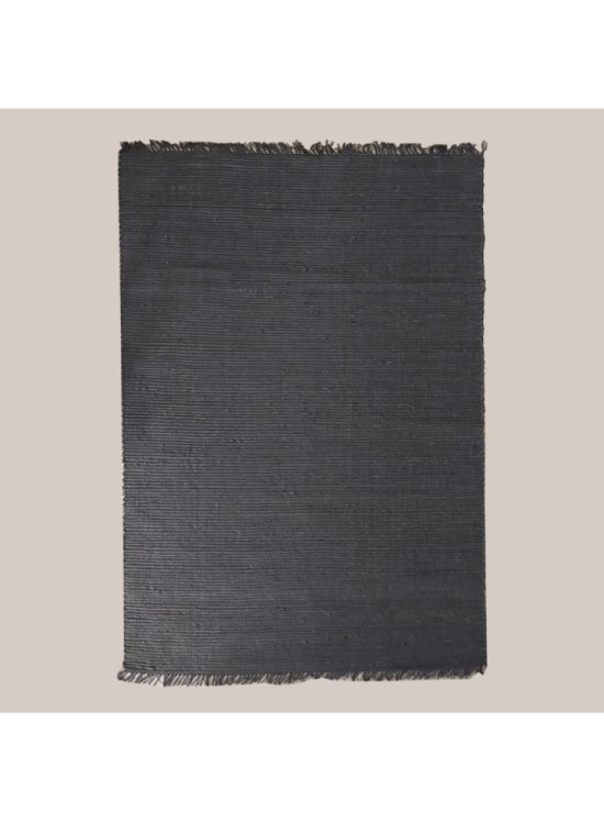 ALFOMBRA JUTE HANDMADE BOMBAY 240X340 NEGRO IDETEX - Imagen 2