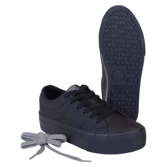 ZAPATILLA ESCOLAR JUNIOR 5CE118-WC POKE LOW LISO BLACK MAUI - Imagen 4