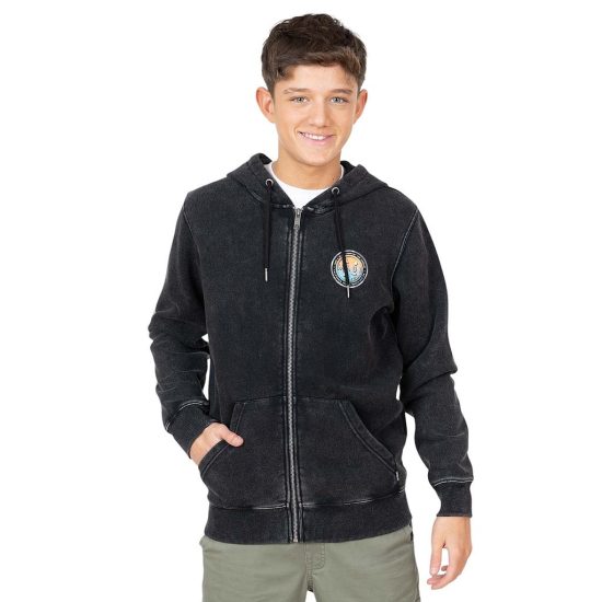 Poleron Juvenil Fullzipper 5O810-MV Liso Black Maui