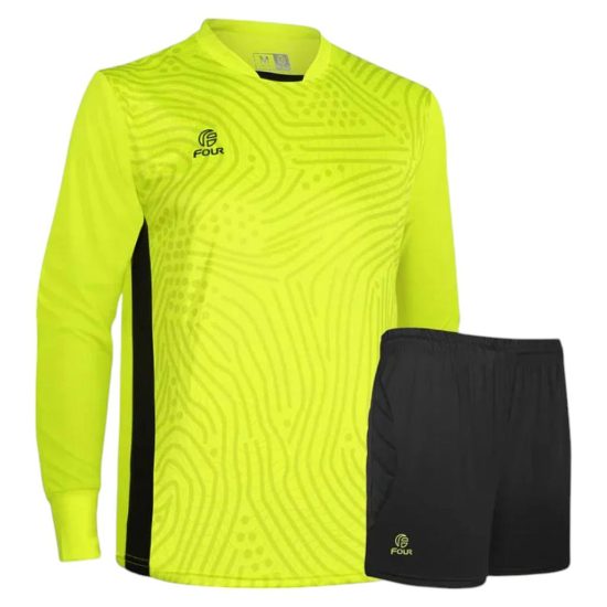 SET ARQUERO BRAVO BETIS INFANTIL AMARILLO NEON NEGRO