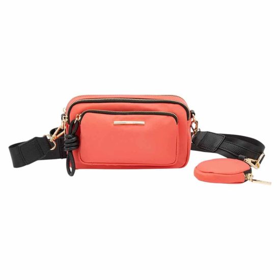 Cartera Bandolera Pequeña CAR 3001 Coral Gacel