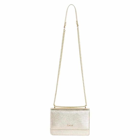 Cartera Clutch CAR3033 Estampado Dorado Gacel