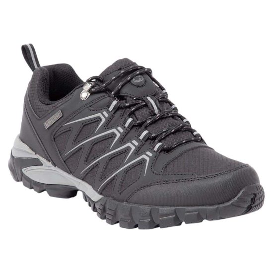 ZAPATO NEGRO/GRIS VILLARRICA GUANTE