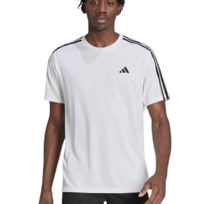 POLERA HOMBRE TRAIN ESSENTIALS 3S WHITE ADIDAS