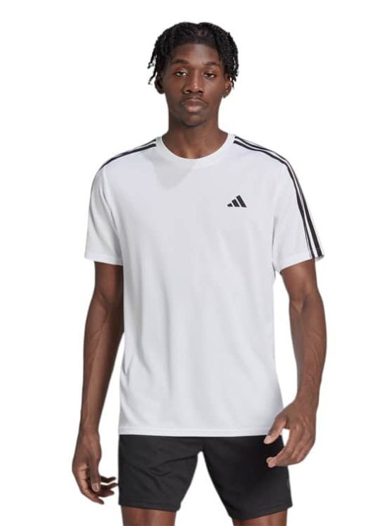 POLERA HOMBRE TRAIN ESSENTIALS 3S WHITE ADIDAS