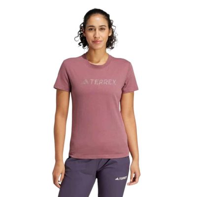 POLERA MUJER TERREX CLASSIC LOGO BURGUNDY ADIDAS