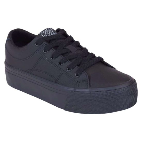 ZAPATILLA ESCOLAR JUNIOR 5CE118-WC POKE LOW LISO BLACK MAUI
