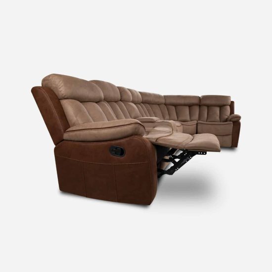 SOFA SECCIONAL RECLINABLE 5 CUERPOS MOKA CIC - Imagen 4