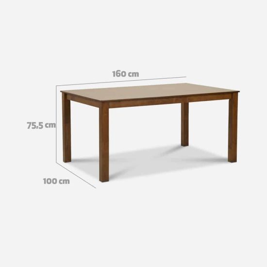 JUEGO COMEDOR MIAMI 160X100 6 SILLAS CIC - Imagen 2