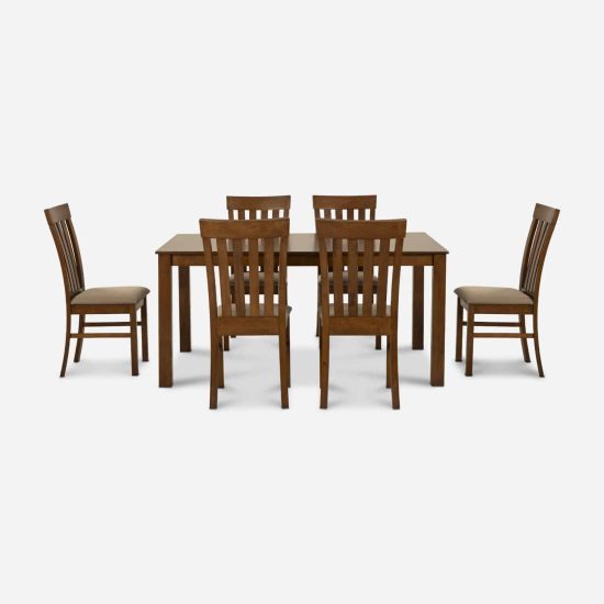 JUEGO COMEDOR MIAMI 160X100 6 SILLAS CIC - Imagen 3