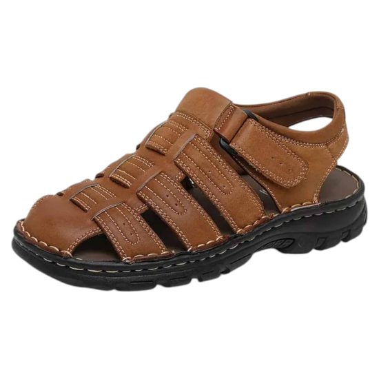 SANDALIA HOMBRE CUERO 1500-0022 BROWN GREAT BULL - Imagen 2