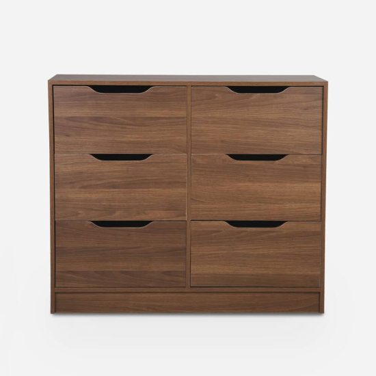 COMODA 6 CAJ NOGAL AMAZONICO 100X85X45 CIC - Imagen 2