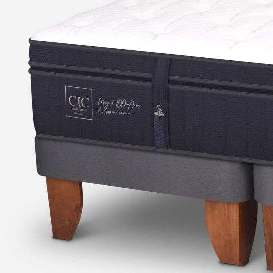 Cama Europea 2 Plazas Super Premium Base Dividida + Respaldo - Imagen 7