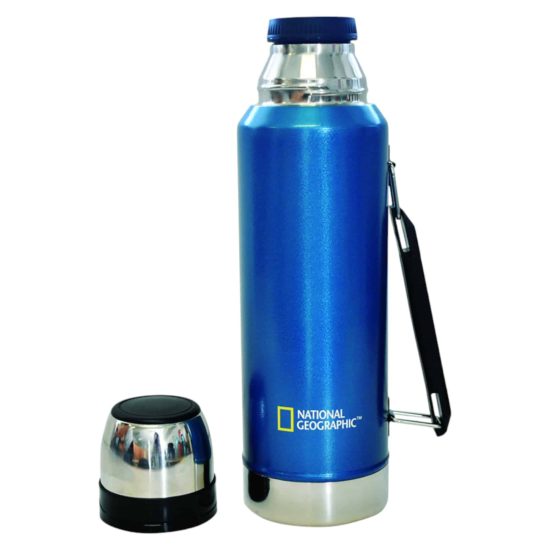 Termo Metalico National Geographic 1200Ml Color Azul - Imagen 2