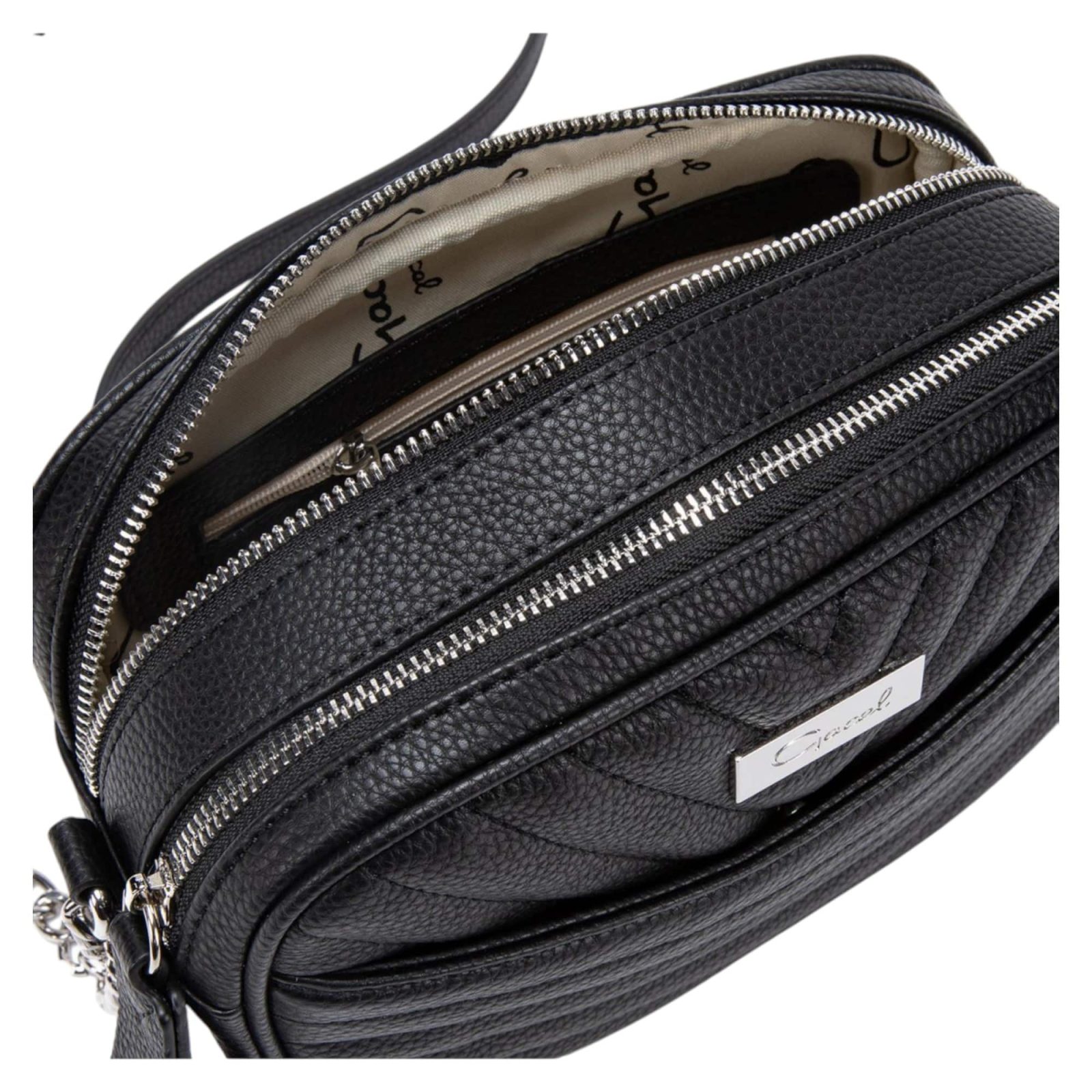 CARTERA BANDOLERA GRANDE CAR2890 NEGRO GACEL - Imagen 5