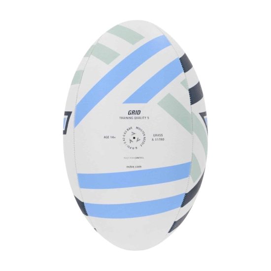 BALON RUGBY GRID N5 BL-AZMAR-CE MITRE - Imagen 3