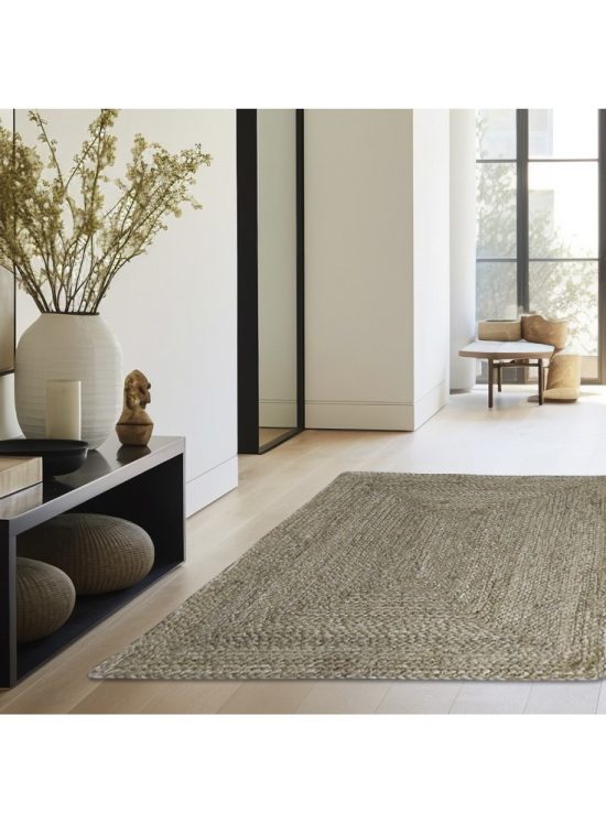 ALFOMBRA JUTE BRAIDED KAYA 160X230 NATURAL IDETEX - Imagen 4