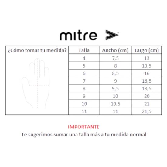 GUANTE ARQUERO TRENT FERULA SII AZ-AM MITRE - Imagen 3