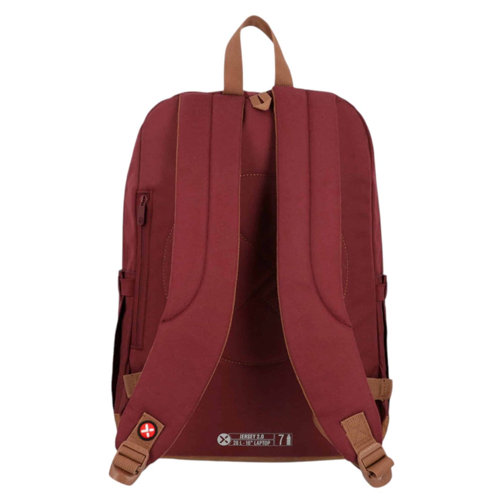MOCHILA NOTEBOOK 16p JERSEY 2.0 5XT BURGUNDY XTREM - Imagen 3