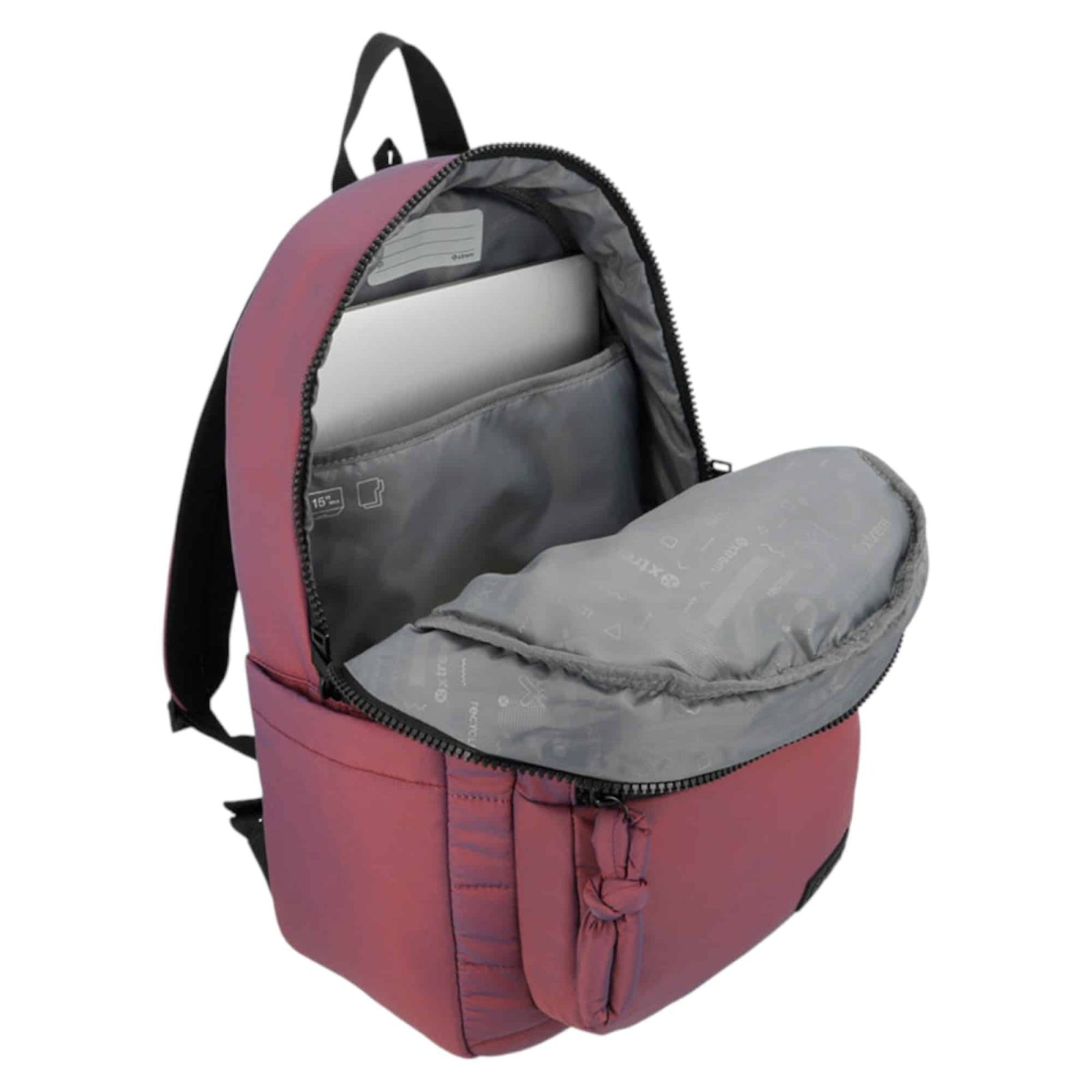 MOCHILA NOTEBOOK 15p SAKAI 2.0 5XT BURGUNDY XTREM - Imagen 2