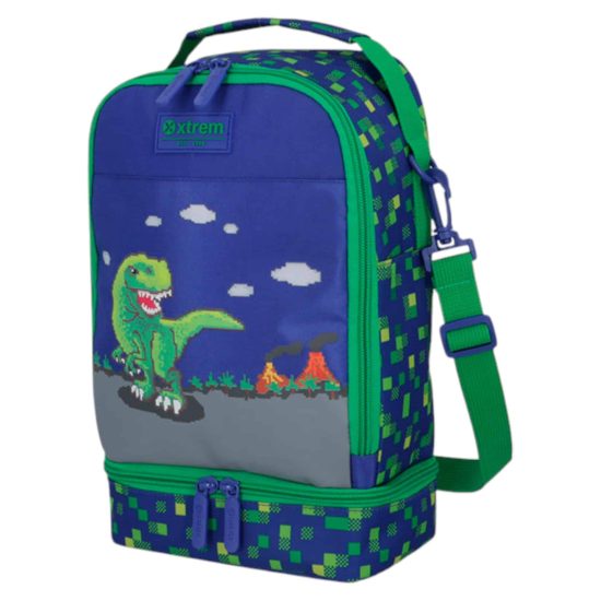 LONCHERA LUNCH 2.0 5XT BLUE DINO XTREM - Imagen 2