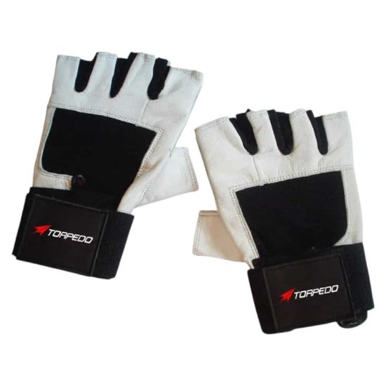 GUANTE FITNESS CUERO MUÑECA TORPEDO - Imagen 2