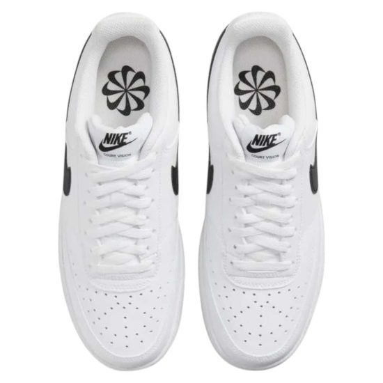 ZAPATILLA MUJER COURT VISION LOW NN WHITE/BLACK NIKE - Imagen 3