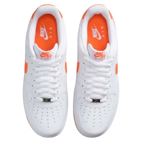 ZAPATILLA HOMBRE AIR FORCE 1 07 WHITE/ORANGE NIKE - Imagen 3