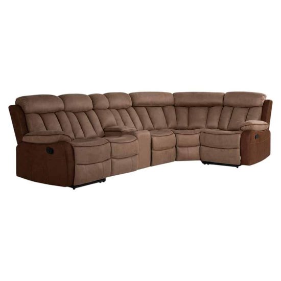 SOFA SECCIONAL RECLINABLE 5 CUERPOS MOKA CIC