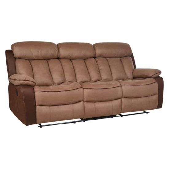 SOFA RECLINABLE 3 CUERPOS MOKA CIC