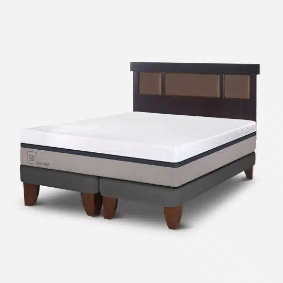 Cama Europea 2 Plazas Balance Base Dividida
