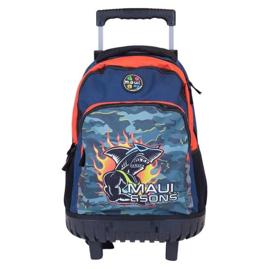 MOCHILA CON RUEDAS 5AM145-KC FULL PRINT YELLOW 27 LTS MAUI