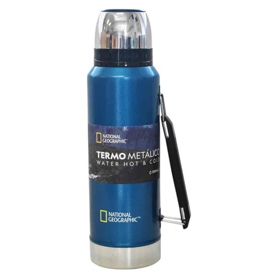 Termo Metalico National Geographic 1200Ml Color Azul