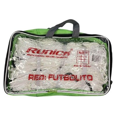 MALLA FUTBOLITO CUADRO 60 BLANCO RUNICK