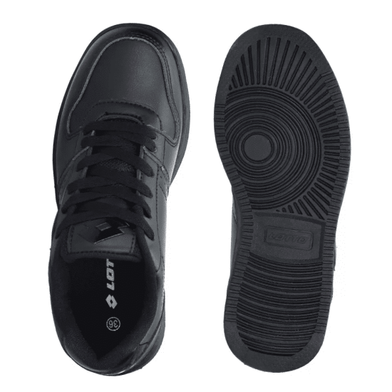 ZAPATILLA ESCOLAR JUVENIL BTS BASKET NEGRO LOTTO - Imagen 3