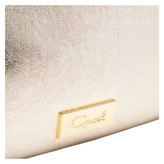 CARTERA BANDOLERA PEQUEÑA DORADO GACEL - Imagen 4