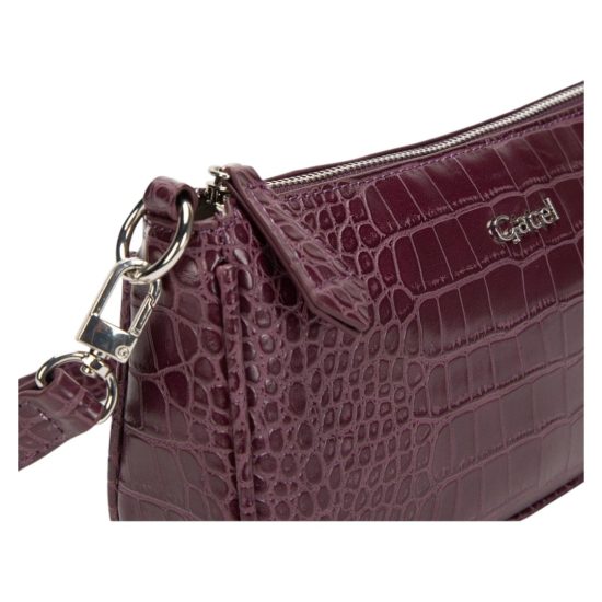 CARTERA BANDOLERA PEQUEÑA CAR3197 GUINDA GACEL - Imagen 5