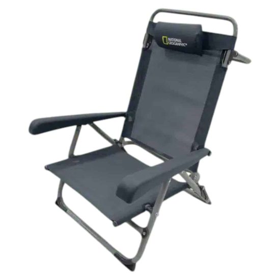 Silla Plegable Playa Almohada Naples Gris National Geographic - Imagen 3