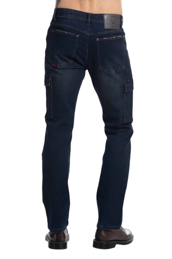 JEANS HOMBRE CARGO TIRO MEDIO OXIDADO L28 ELLUS - Imagen 2