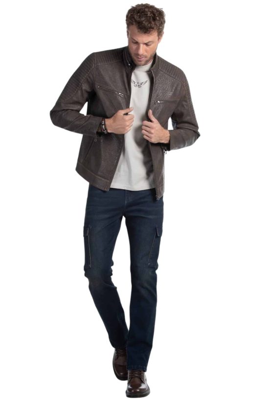 JEANS HOMBRE CARGO TIRO MEDIO OXIDADO L28 ELLUS - Imagen 5